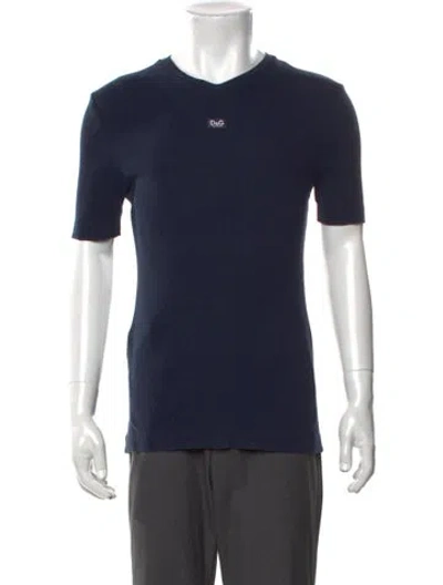 Pre-owned Dolce & Gabbana Vintage 2000's T-shirt In Blue