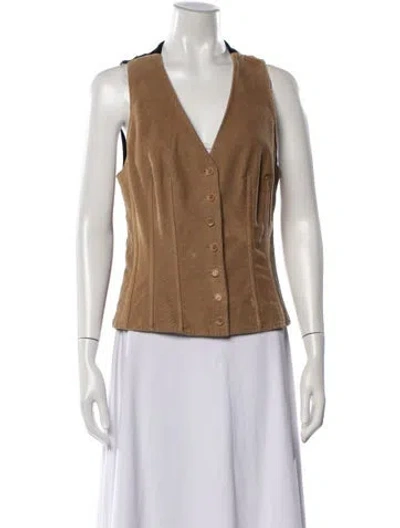 Pre-owned Dolce & Gabbana Vintage 2000's Vest In Brown