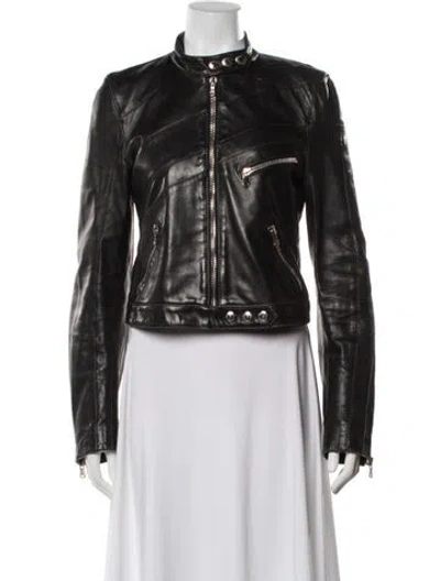 Pre-owned Dolce & Gabbana Vintage 2001 Biker Jacket In Black