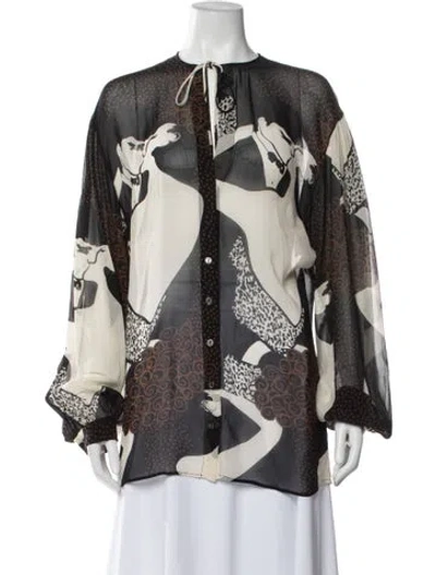 Pre-owned Dolce & Gabbana Vintage 2002 Blouse In Black