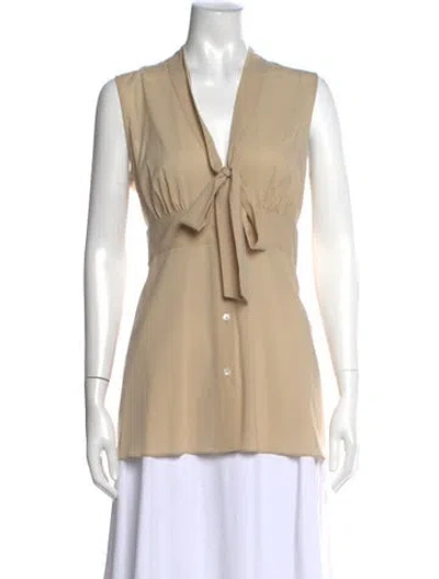 Pre-owned Dolce & Gabbana Vintage 2002 Blouse W/ Tags In Neutral