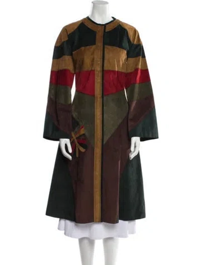 Pre-owned Dolce & Gabbana Vintage 2002 Coat In Brown