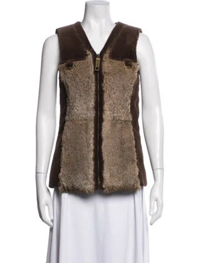 Pre-owned Dolce & Gabbana Vintage 2002 Vest In Brown