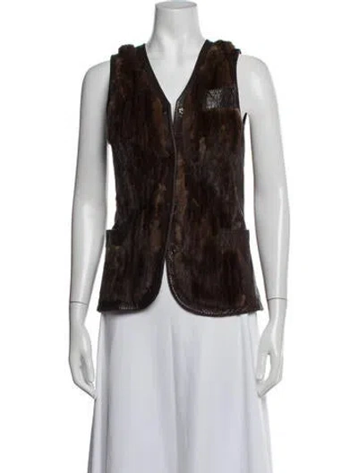Pre-owned Dolce & Gabbana Vintage 2004 Vest In Brown