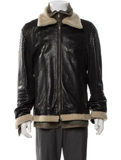 Pre-owned Dolce & Gabbana Vintage 2005 Bomber Jacket In Black