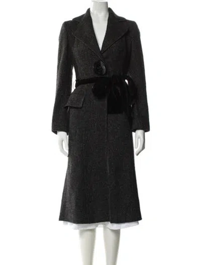Pre-owned Dolce & Gabbana Vintage 2005 Trench Coat In Black