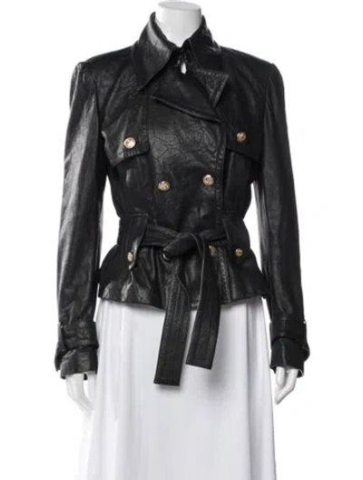 Pre-owned Dolce & Gabbana Vintage 2006 Biker Jacket In Black