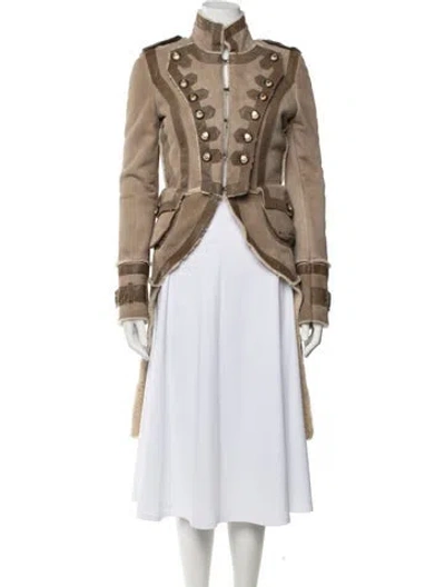 Pre-owned Dolce & Gabbana Vintage 2006 Coat In Neutrals