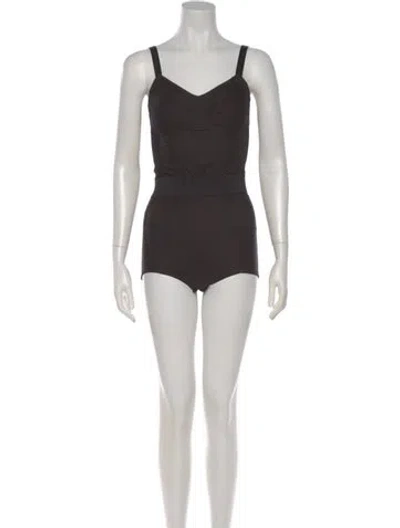 Pre-owned Dolce & Gabbana Vintage 2010 Bodysuit W/ Tags In Black
