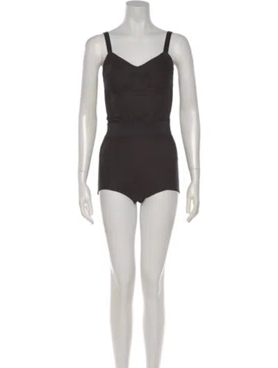 Pre-owned Dolce & Gabbana Vintage 2010 Bodysuit W/ Tags In Black