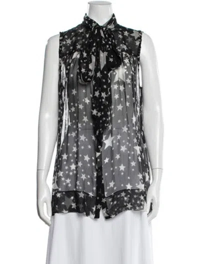 Pre-owned Dolce & Gabbana Vintage 2011 Blouse In Black/white