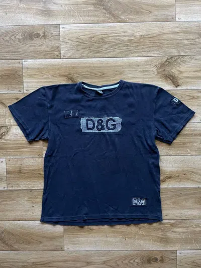 Pre-owned Dolce & Gabbana Vintage Big Logo T-shirt In Black