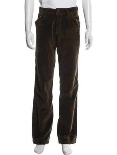 Pre-owned Dolce & Gabbana Vintage Corduroy Pants In Brown