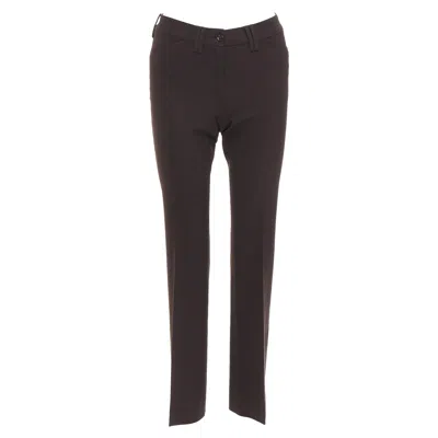 Pre-owned Dolce & Gabbana Dolce Gabbana Vintage Dark Brown Cropped Pants It36 Xxs