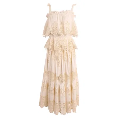 Pre-owned Dolce & Gabbana Vintage Dolce&gabbana S/s 2011 White Lace Skirt Co Ord Set