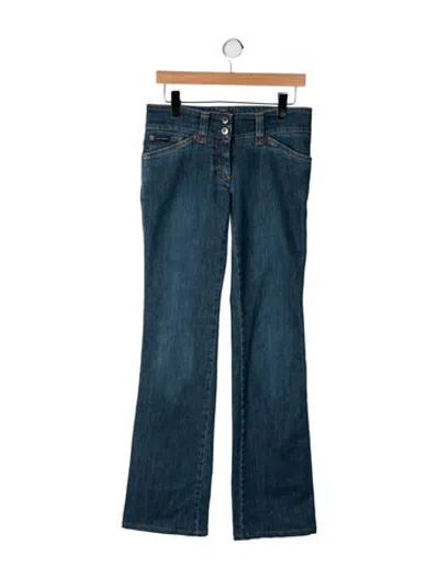 Pre-owned Dolce & Gabbana Vintage Flared Jeans In Blue
