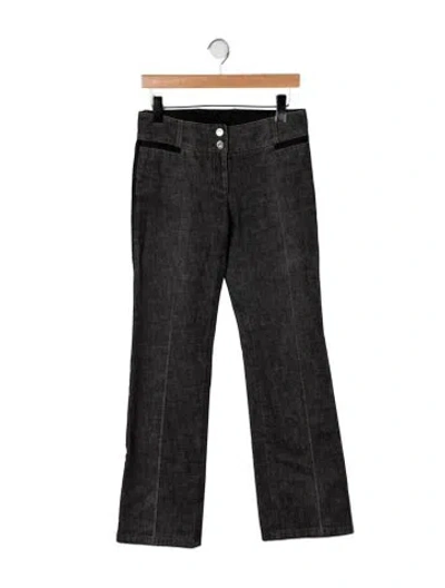 Pre-owned Dolce & Gabbana Vintage Flared Jeans In Grey