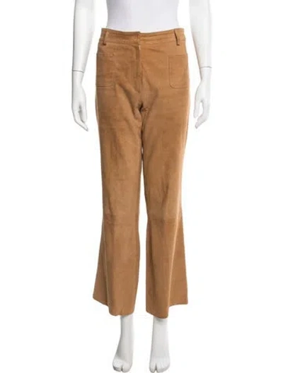 Pre-owned Dolce & Gabbana Vintage Flared Pants In Brown