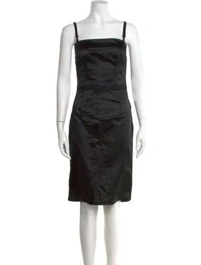 Pre-owned Dolce & Gabbana Vintage Knee-length Dress In Black