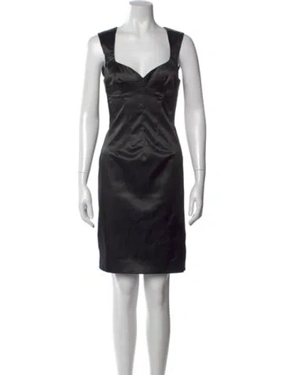 Pre-owned Dolce & Gabbana Vintage Knee-length Dress In Black