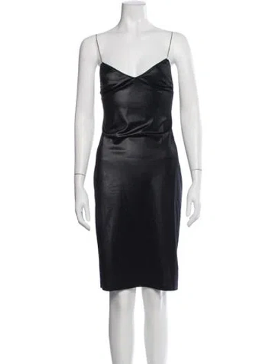 Pre-owned Dolce & Gabbana Vintage Knee-length Dress In Black