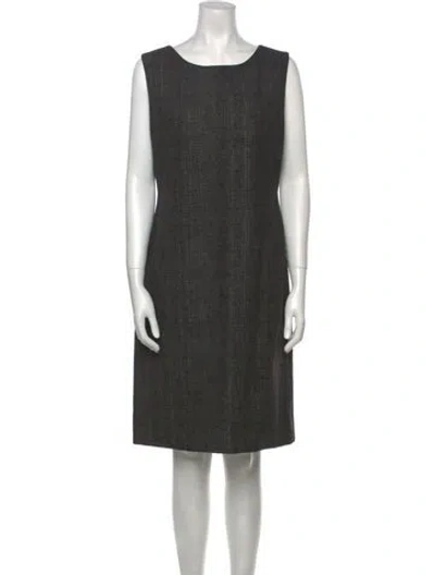 Pre-owned Dolce & Gabbana Vintage Knee-length Dress In Gray