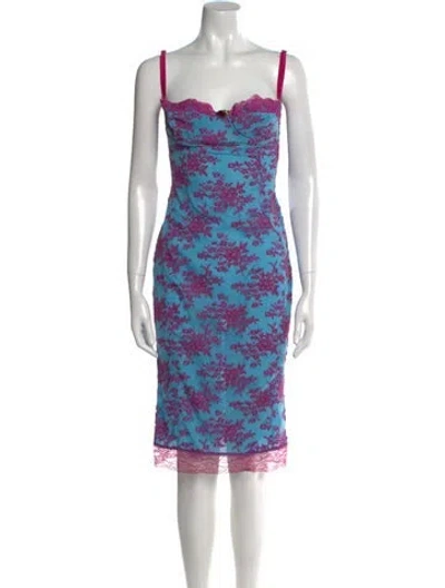 Pre-owned Dolce & Gabbana Vintage Knee-length Dress In Multi