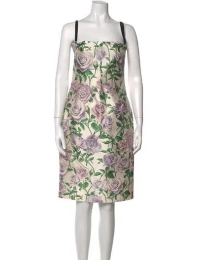 Pre-owned Dolce & Gabbana Vintage Knee-length Dress In Neutral