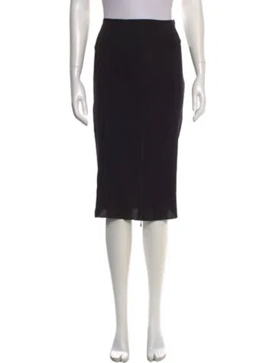 Pre-owned Dolce & Gabbana Vintage Knee-length Skirt In Black
