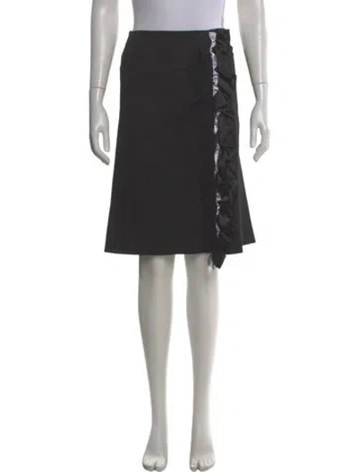 Pre-owned Dolce & Gabbana Vintage Knee-length Skirt In Black