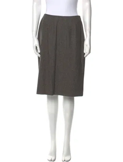 Pre-owned Dolce & Gabbana Vintage Knee-length Skirt In Gray