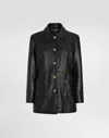 Dolce & Gabbana Vintage Lambskin Jacket In Black