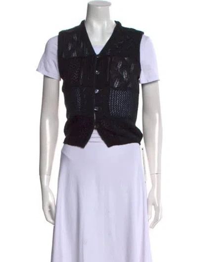 Pre-owned Dolce & Gabbana Vintage Late 1980's - Early 1990's Vest In Blue