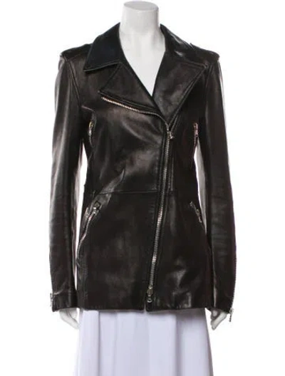 Pre-owned Dolce & Gabbana Vintage Late 1990's - Early 2000's Biker Jacket In Black