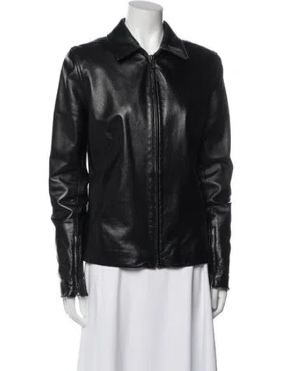 Pre-owned Dolce & Gabbana Vintage Late 1990's - Early 2000's Biker Jacket In Black