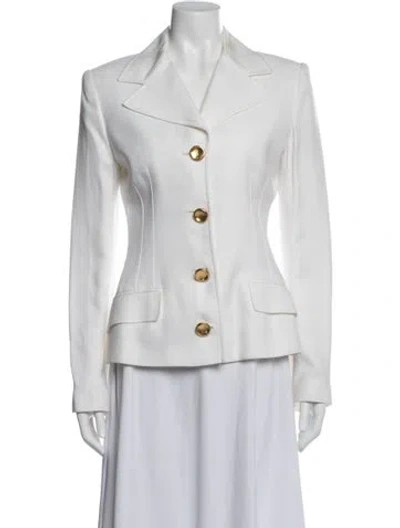 Pre-owned Dolce & Gabbana Vintage Late 1990's - Early 2000's Blazer In White
