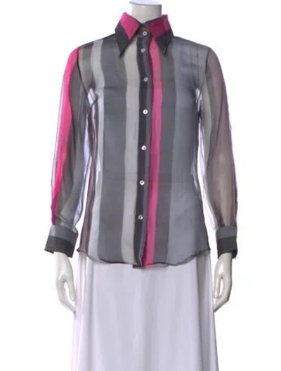 Pre-owned Dolce & Gabbana Vintage Late 1990's - Early 2000's Blouse In Multi