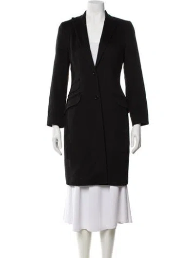 Pre-owned Dolce & Gabbana Vintage Late 1990's - Early 2000's Coat In Black
