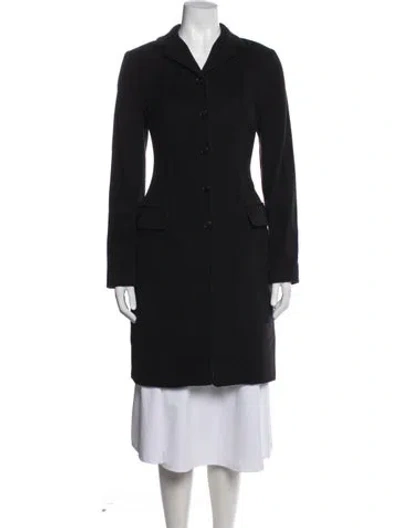 Pre-owned Dolce & Gabbana Vintage Late 1990's - Early 2000's Coat In Black