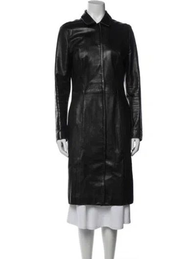 Pre-owned Dolce & Gabbana Vintage Late 1990's - Early 2000's Coat In Black