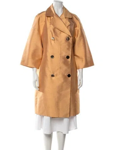 Pre-owned Dolce & Gabbana Vintage Late 1990's - Early 2000's Coat In Orange