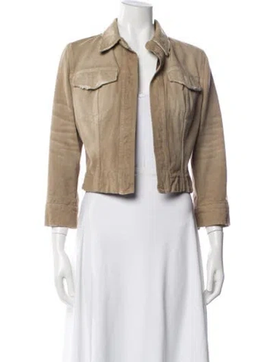 Pre-owned Dolce & Gabbana Vintage Late 1990's - Early 2000's Jacket In Brown