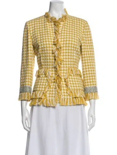 Pre-owned Dolce & Gabbana Vintage Late 1990's - Early 2000's Jacket In Yellow