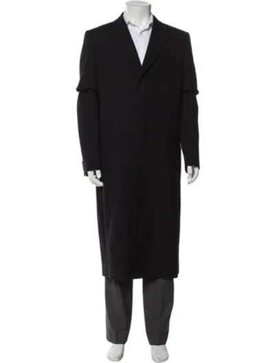 Pre-owned Dolce & Gabbana Vintage Late 1990's - Early 2000's Overcoat In Black