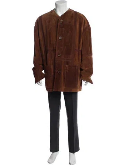 Pre-owned Dolce & Gabbana Vintage Late 1990's - Early 2000's Overcoat In Brown