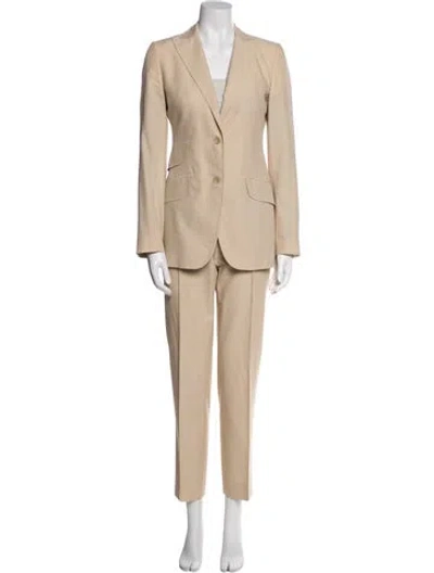 Pre-owned Dolce & Gabbana Vintage Late 1990's - Early 2000's Pantsuit In Neutral