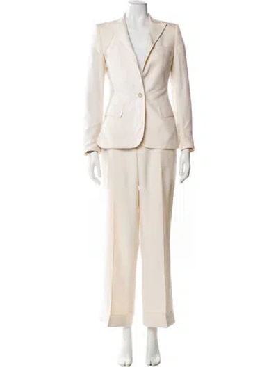 Pre-owned Dolce & Gabbana Vintage Late 1990's - Early 2000's Pantsuit In Neutral
