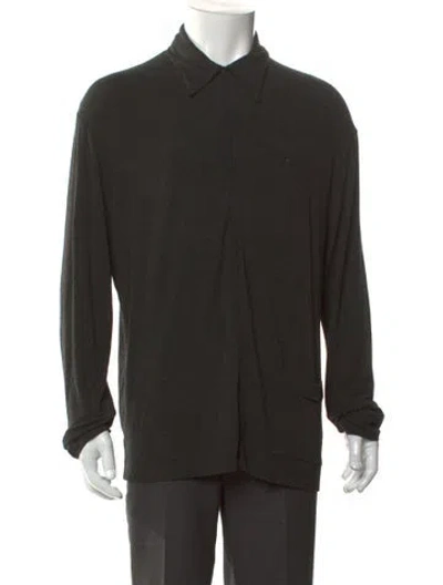 Pre-owned Dolce & Gabbana Vintage Late 1990's - Early 2000's Polo Sweater In Gray