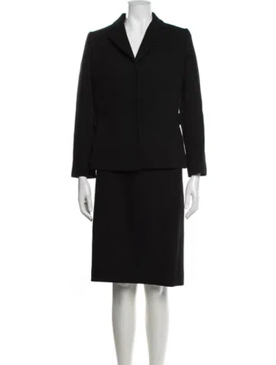 Pre-owned Dolce & Gabbana Vintage Late 1990's - Early 2000's Skirt Set In Black