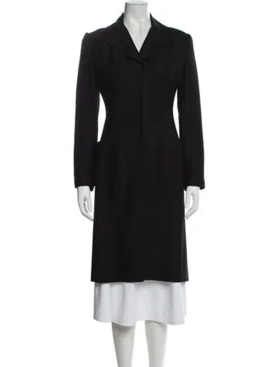 Pre-owned Dolce & Gabbana Vintage Late 1990's - Early 2000's Trench Coat In Black